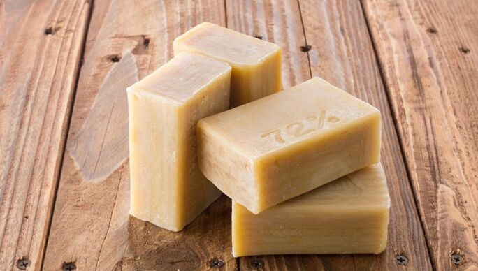 Laundry soap for removing papillomas